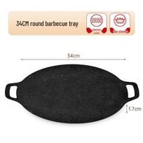 Maifan akmens korėjietiškas kepsninės ir teppanyaki grilis lauko naudojimui Pair of wooden handles