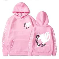 Anime Fairy Tail Drabužiai Rudens Vilnos Manga Gobtuvėliai Laisvi Kasdieniai Megztiniai Ilgomis Rankovėmis Streetwear Unisex Megztinis 3XL white