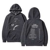 The Smiths The Queen Is Dead Britų Roko Grupė Vyriškas Sportinis Džemperis Su Gobtuvu Street Classic Pop Harajuku Ilgomis Rankovėmis Palaidinė 3XL gray