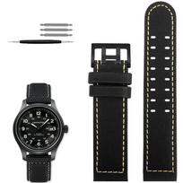 Hamilton Khaki Field Laikrodžiui h760250/h77616533/h70605963 H68201993 Laikrodžio Dirželis Tikra Oda Nailonas Vyriškas Laikrodžio Juosta 20mm 22mm 22mm black