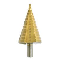 HSS padengtas titanu tiesaus griovelio pakopinis grąžtas 4-42 mm trikampio kotu kūginis grąžtas metalo ir medžio gręžimui