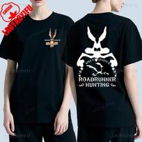 Wile E Coyote Animacinis Dvipusis Spausdintas Marškinėliai Unisex Mados Y2k Marškinėliai Klasikiniai Manga Grafiniai Medvilniniai Marškinėliai Vasariniai Camisetas viršus M black