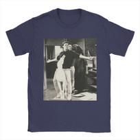 Draugų TV serialas Joey Tribbiani Chandler Bing T-shirt vyrams Unikali 100% medvilnės marškinėliai trumpomis rankovėmis T-shirts 4XL 5XL Drabužiai L gray