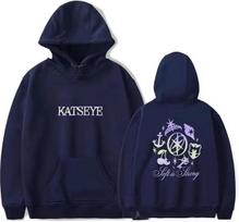 2025 Katseye Merch Distressed 2D Hoodie Fashion Hoodies Pop Music Men Women Sweatshirt Tracksuit Pullover Coat Fashion, rest S black