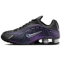 Nike Shox R4 Juodos Metalo Sidabro Violetinės Dinastijos Unisex Sportbačiai Daugiaspalviai Angracito IO4546-002 41 gray