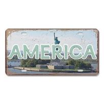 Vintažiniai metaliniai skardos ženklai Dekoracijos Kaimo Sostinės Valstybinio numerio ženklas Retro Amerika Prancūzija Brazilija Turkija Metaliniai plakatai Kavinė Klubas Baras 15x30cm(5.9x7.8inch)