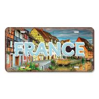 Vintažiniai metaliniai skardos ženklai Dekoracijos Kaimo Sostinės Valstybinio numerio ženklas Retro Amerika Prancūzija Brazilija Turkija Metaliniai plakatai Kavinė Klubas Baras 15x30cm(5.9x7.8inch) gray