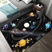 3D Saulės sistemos Vaikų kambario Kilimas Erdvė Planeta Kilimas Vaikų miegamojo Neslystantis kilimėlis Namų dekoravimas Žaisti Šliaužiantis kilimėlis 80x120cm 23x47 inch