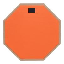 Silents Drum Practice Pad 12Inches Double Sided Drum Pad Snares Drum Pad For Quiet Workouts On Snares Drum & On Your Lap oranžinė