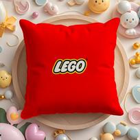 Žaidimo Mada L-LEGO-O Pagalvės užvalkalas Minkštas pliušinis audinys Dvispusis spausdintas pagalvės užvalkalas Šiltas žiemos sofos pagalvės užvalkalas 30cmx30cm red