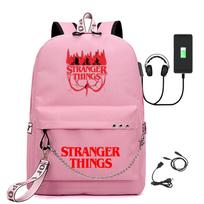 Stranger Things Spausdintas USB Kuprinė KTB 45*32*15cm