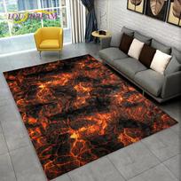 3D ugnikalnio lavos magmos iliuzijos kilimas didelis, kilimėlis svetainei, miegamajam, sofai, prie durų dekoracija, neslystantis grindų kilimėlis, dovana 60*90cm