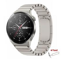 Nerūdijančio plieno apyrankė Huawei Watch GT 4 46mm 2e 3 pro 42mm dirželis Samsung Galaxy 3 45mm, Amazfit GTR 47mm apyrankė 22mm for Huawei Ultimate gray