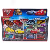12vnt. Disney Pixar Cars Atgalinė jėga Žaibas Makvynas Džeksonas 6cm Audra Mater Modelinis automobilis Lydintys žaislai Vaikų gimtadienio dovanos blue