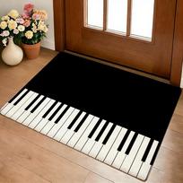 Muzikos natų ir pianino rašto grindų kilimėlis Jaukus flanelinis minkštas storas neslystantis kilimėlis svetainei, miegamajam, virtuvei Dekoratyviniai kilimai 160x200cm