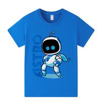A1337 Vaikams Berniukams Mergaitėms T-shirt su Astro Boto Spaudiniu Trumpomis Rankovėmis 150cm blue