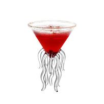 2 vnt Octopus Martini kokteilių taurė amerikietiški batonėliai Stiklo dirbinių maišymas vyno taurė Creative Bar Party šampano kupė Bordo taurė 2 Pcs Set 100ml red
