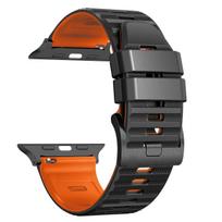 Silikoninė apyrankė Apple Watch juostai 45mm 46mm 49mm Apyrankė IWatch serijoms 11 10 9 8 7 6 5 Se 4 3 Ultra 3 2 49mm Priedai 49mm Ultra 3 2 1 black