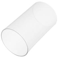 Skaidraus stiklo žvakidės cilindro keičiamas gaubtas Skaidrus židinio dangtelis stalviršio puošmenoms 15X9X9CM white