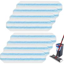 8 vnt. šluostės keitikliai, suderinami su O Cedar/Vileda H2prO plokščiu šluotos sistema, mikropluošto šluotos papildymai O cedar/Vileda H2pro plokščiai 8 white