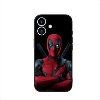 Dėklas Samsung Galaxy S25 S23 S22 S24 FE Ultra Plus A56 A05 A06 A15 A16 A57 S7 Edge dėklui Superherojus Marvel Deadpool Superherojus Galaxy S25+ black