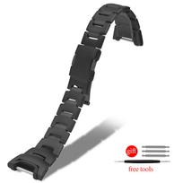 Casio PROTREK serijos Titano Lydinio apyrankė PRG-110T/Y PRW-1300Y Laikrodžio dirželis Lauko sportui Vyriška lengva apyrankė juoda