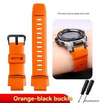 Skirta Casio PROTREK PRG-260/270/550/250 Silikoninė laikrodžio apyrankė PRW-3500/2500/5100 Specialios sąsajos guminė apyrankė Juoda vyriška apyrankė 18mm beige