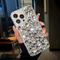 Prabangus Blizgantis Cirkonio Kristalo Deimantinis Dėklas OPPO A5 Pro A5X A3 A3X A98 A58 A57 A77 A18 A38 A17 16 A15 4G 5G Blizgantis Kibirkščiuojantis Dangtelis OPPO A5 4G (2025) white