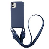 Kryžinė grandinėlė Dirželis Laidas Telefono dėklas iPhone 16 15 14 Plus 13 12 Mini 11 Pro Xs Max Xr X Silikoninis Minkštas Tpu Galinis For iPhone 14 Plus&silicone&Case & Strap