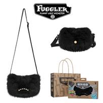 Fuggler Baisus Danties Monstras Pliušinis Krepšys Per Petį Mielas Pliušinis Piniginė Kuprinė Kawaii Piniginė Mergaitėms Animacinis Gyvūnėlis Su Grandinėlės Dirželiu juoda