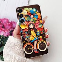 Dėklas Samsung Galaxy A17 4G 5G dėklas Šaunus dažytas silikoninis apsauginis galinis dangtelis SamsungA17 Bamperis A 17 Funda Coque Samsung A17