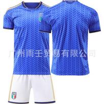 Pasaulio taurė Italijos futbolo uniforma Nr. 14 Chiesa 18 Barrera Džersio Rinkinys Vaikams 28-yard blue