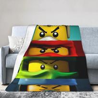 Ninjago flanelinis pledas Šiltas rudens lovatiesė svetainei sofai lovai Dangalas vaikams berniukams mergaitėms Raštas 100x150cm white