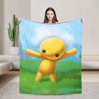 Lankstus Gyvenimo Smėlio dėžės Žaidimas Madingas pledas Animacinis Juokingas Flanelinis Naujoviškas Šiltas Antklodė Madingi pledai Patalynės apdaila Lauke 75x90cm