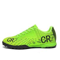 New Soccer Footwear Casual Cozy Society Long Spikes Soccer Kicks Non Slip Tf/Fg Resistant Sneaker Original Football Footwear 39 green
