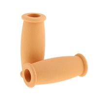 2 Pcs/Set Soft Universal Crutch Pad Hand Grip Covers Handle Replacement Cover Yellow / Gray Available geltona