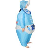 Helovino šventės milžiniško kūdikio pripučiamas kostiumas - Unisex juokingi lėlės rekvizitai Adult (Height: 155-190 cm) blue