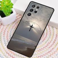 Krikščioniškas simbolis telefono dėklas, skirtas Samsung Galaxy note 10 pro S26 Ultra S23 S24 FE S25 S21 S22 PLUS atsparus smūgiams dangtelis Galaxy S25 Ultra gray