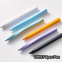 KACO TWIST Fidget Želinis rašiklis, Įvairių spalvų 0,5 mm Didelės talpos Lygus rašymas&Greitai džiūstantis Parašo rašiklis Linksma raštinė egzaminui