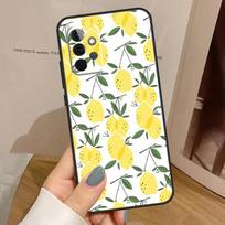 Vaisių citrinos dėklas, skirtas Samsung Galaxy A55 A35 A15 A54 A34 A14 A33 A53 A13 A23 A17 A06 A16 A56 A36 A32 A52 Samsung A53 5G white