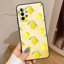 Vaisių citrinos dėklas, skirtas Samsung Galaxy A55 A35 A15 A54 A34 A14 A33 A53 A13 A23 A17 A06 A16 A56 A36 A32 A52 Samsung A25 beige