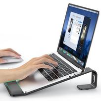 Professional Acrylic Laptop Stand with Wrist Support Transparent Laptop Riser Non-slip Portable Tablet Stand For Typing/Reading juoda