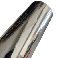 Tampri Blizgi Chromo Veidrodinė Vinilinė Plėvelė Automobilių Apdailos Plėvelės Ritininis Lipdukas Su Oro Išleidimo Sistema, Be Burbuliukų 20cm x 152cm sidabras