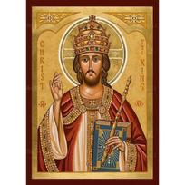 Ortodoksinė ikona Kristus Karalius Mūsų Viešpats Jėzus Šlovėje Dieviškas Prisikėlimas Religija Drobės Sienos Dailė Iš Ho Me Lili Kambario Dekoras 40X60CM No Framed brown