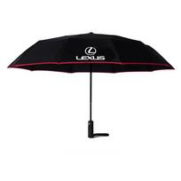 For Lexus F Sport ES200 ES300 RX300 GS250 GS300 IS300 CT200h LX570 LS500h NX300Car Automatic Folding Windproof Sunshade Umbrella raudona