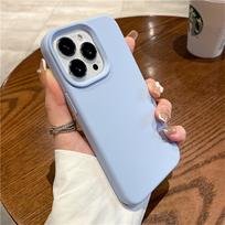 Apple originalaus silikoninio telefono dėklas iPhone 16 15 13 12 11 14 Pro Max Mini X XS XR 8 Plus prabangus smūgiams atsparus apsauginis dangtelis For iphone 15 Pro šviesiai mėlyna spalva