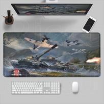 Šauni žaidimo War Thunder pelės kilimėlis Žaidėjo HD stalo kilimėliai Pelės kilimėlis Klaviatūros kilimėlis Biuro neslystantis natūralus kaučiukas Žaidėjo x Pelės kilimėlis 300x800x2MM gray