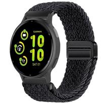 20mm 22mm nailoninis dirželis, skirtas Garmin Garmin Forerunner 55 165 265 965 255 Active 5/Vivomove Trend/Venu 3/2, magnetinis pintas apyrankė Garmin Venu 3 gray