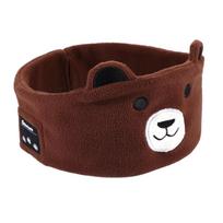 Minkštos pliušinės Bluetooth ausinės Akių kaukė Ploni garsiakalbiai Ausinių lankelis Miego naudojimui little bear