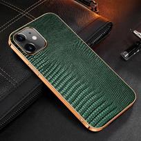 Genuine Leather Case For iPhone 13 12 11 Pro MAX 12 Mini 12Pro 13Pro 11Pro X XR XS Max Case Luxury Plating Soft edge Back Cover For iPhone 14 Plus